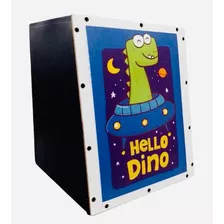 Cajon Infantil Acústico Hello Dino - K2inf010 - Jaguar Kids