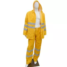 Equipo Lluvia Pvc Reflectivo Reforzado - Amarillo L Al 3xl