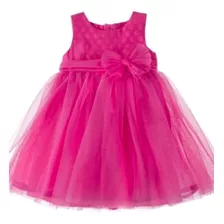 Vestido Fucsia Para Niña Talla 18 Meses Vestido Fiesta Niña