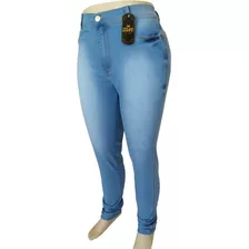 Kit 3 Calças Jeans Plus Size Cintura Alta Lycra