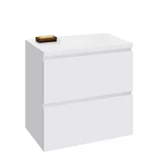 Gabinete Para Banheiro Branco 60cm Bianco 100% Mdf C/furação