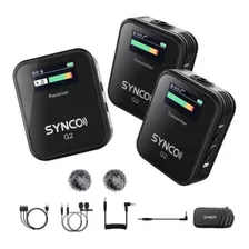 Micrófonos Synco G2 A2 Solapa Omnidireccional Color Negro