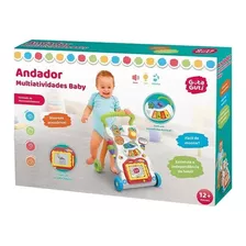 Andador Infantill Multiatividades Baby - Dm Toys Cor Branco