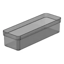  Organizador De Cajón Clear 30 X 7,5 X 5,6 Gris