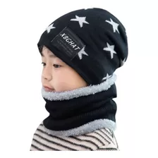 Gorro De Lana Con Chiporro + Cuello Para Niños Y Adultos