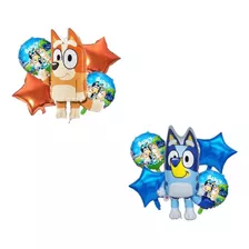 10 Piezas Para Bluey Y Bingo Sets De Globos Fiestas Infan