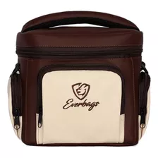 Bolsa Térmica Fitness Master Marmita Creme Marrom Lancheira