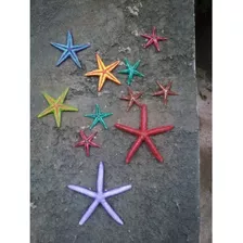 Estrelas Do Mar Sortidas De Resina Colorida 12 Unidades