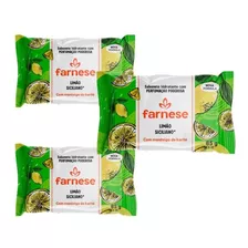 Kit C/ 3 Sabonetes Em Barra Limão Siciliano Farnese 85g