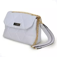 Bolsa Feminina Clutch Pequena De Festa Luxuosa Branca Oferta