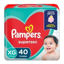 Fraldas Pampers Supersec Xg 40 Unidades