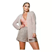 Cardigan Casaco Feminino Tricot Frio Manga Longa Kimono