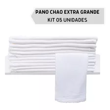 Pano De Chao Limpeza Saco Alvejado Extra Grande Kit 05 Un