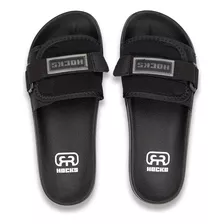 Chinelo Slide Hocks Skate Preto Bravo Original Ajustável