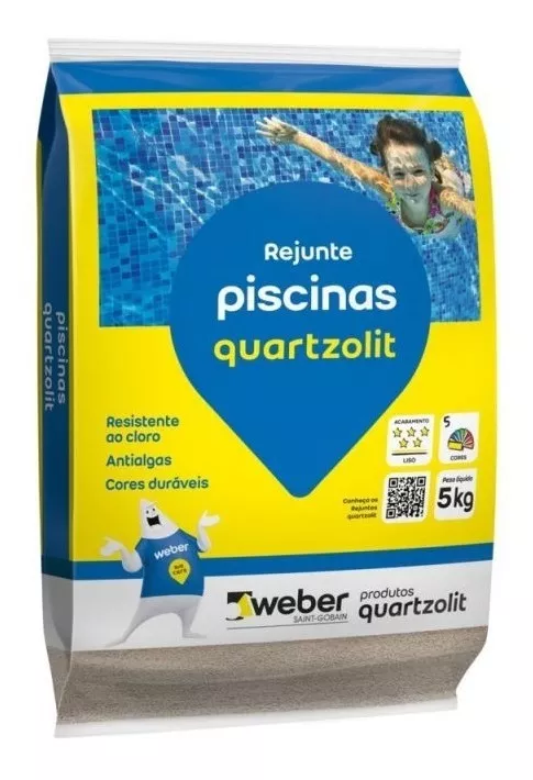 Rejunte Piscina Quartzolit Azul Celeste 5kg