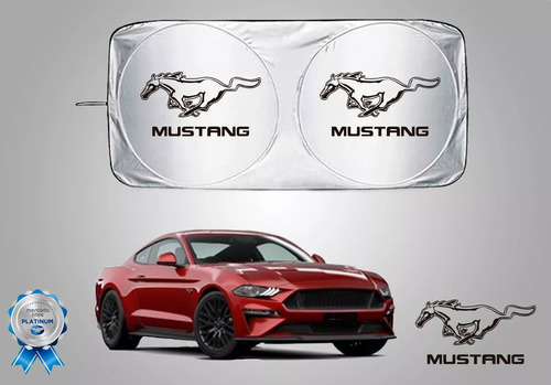 Parasol Cubresol Con Ventosas Con Logo Ford Mustang 2015 Foto 3