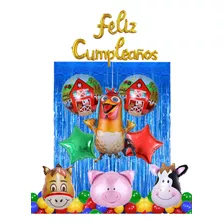 Set De Globos Granja De Zenón Bartolito Decoración 52 Piezas