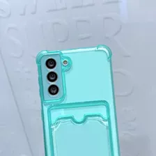 Capa Porta Cartao Color Para Samsung Galaxy S21 Fe