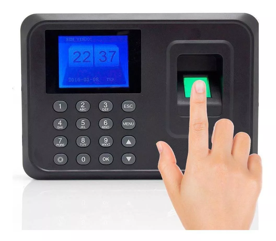 Relógio De Ponto Com Leitor Biométrico Impressão Digital