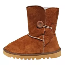 Bota Australiana Pantubotas Mujer Corderito Boton A603