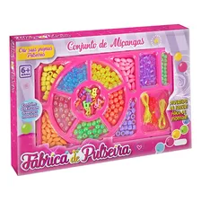 Kit Fábrica De Pulseira Conjunto De Miçangas E Acessórios