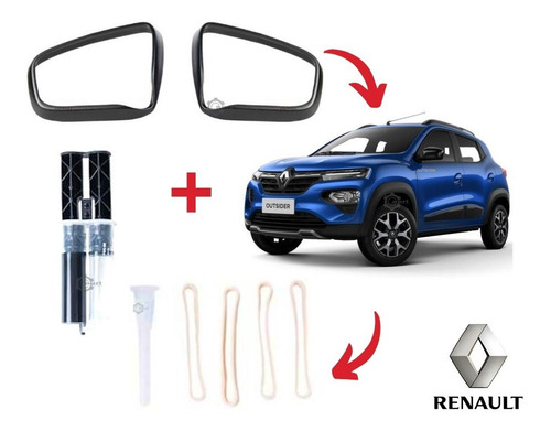 Proteccin P/espejo+pegamento Lateral Original Renault Kwid  Foto 2