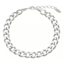 Pulseira Raiza Elos Grumet Folheada Em Ródio Branco Piuka Comprimento 15 Cm Cor Prateado Diâmetro 15 Cm