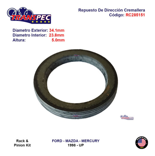 Repuesto Direccin Cremallera Mercury Mountaineer 2002-2005 Foto 4