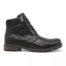 Bota Coturno Casual Masculina Mocflex Em Couro Legitimo