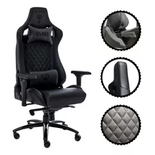 Cadeira Gamer E Escritório Preto Clanm Giratório Heavy Duty