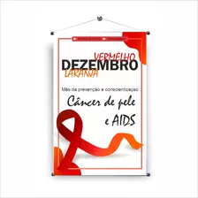Banner Dezembro Laranja Vermelho Prevenção Câncer Aids