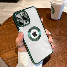 Funda De Tpu Transparente Con Galvanoplastia Para iPhone