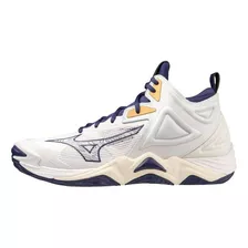 Zapatilla Mizuno Wave Momentum 3 Mid Hombre - Blanco 