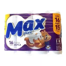 Papel Higienico Folha Dupla Max Pure 64 Rolos