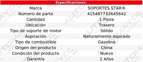 Soporte Tacn De Motor Tras 6c 2500 2.4l 6 Cil 46-52 Foto 2