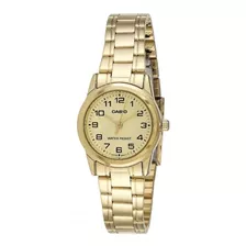 Reloj Casio Mujer Ltp-v001g Dorado En Acero 100% Original!