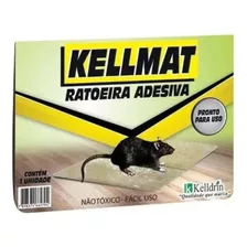 Kit Com 10 Placas Ratoeira Adesiva Cola Rato - Kelldrin