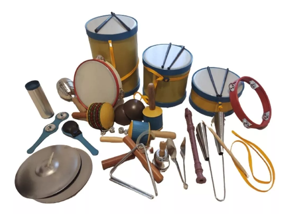 Bandinha Rítmica Infantil Com 20 Instrumentos Musicais