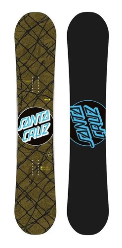 Tabla Snowboard Santa Cruz Barbed Wire Snap! Rocker Freeride Marrón Claro
