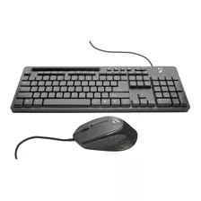 Kit De Teclado Multimedia Y Mouse Green Leaf Con Soporte