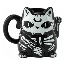 Tazón 3d Cerámica Black Maneki-neko Kill