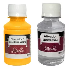 Ativador De Slime 100ml + 100ml Slime Basic Colors Yellow G