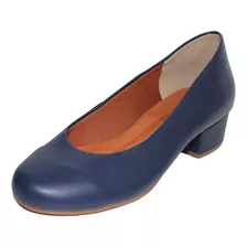 Sapato Scarpin Tamanhos Especiais 40,41,42,43 Marinho M2148