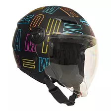 Capacete Aberto Mormaii Lite Viseira Longa Moto Scooter Jet