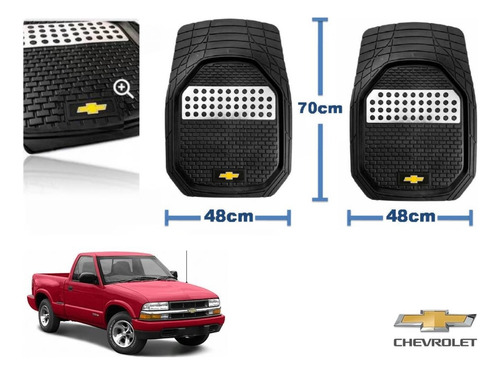 Tapetes 3d Logo Chevrolet + Cubre Volante Pickup S10 96 A 04 Foto 4