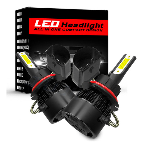 Foto de Kit Faros Luz Led 9007 14000lm Para Jeep Haz Alta/baja