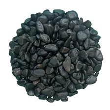 Piedra Decorativa Mármol Mediana Negro Jardín Plantas 10kg