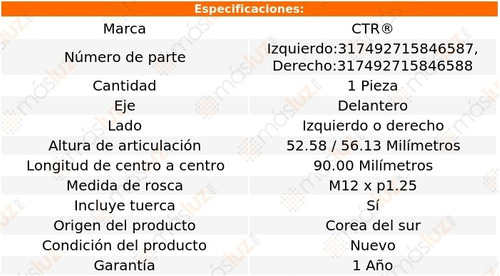 1_ Tornillo Estabilizador Delantero 350z V6 3.5l 03/09 Ctr Foto 2