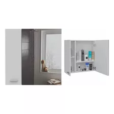 Gabinete De Baño Caribe, Blanco, Con Espejo X2