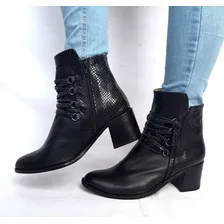 Sam123 Botas De Vestir Talles Grandes Cuero Mujer Ambar